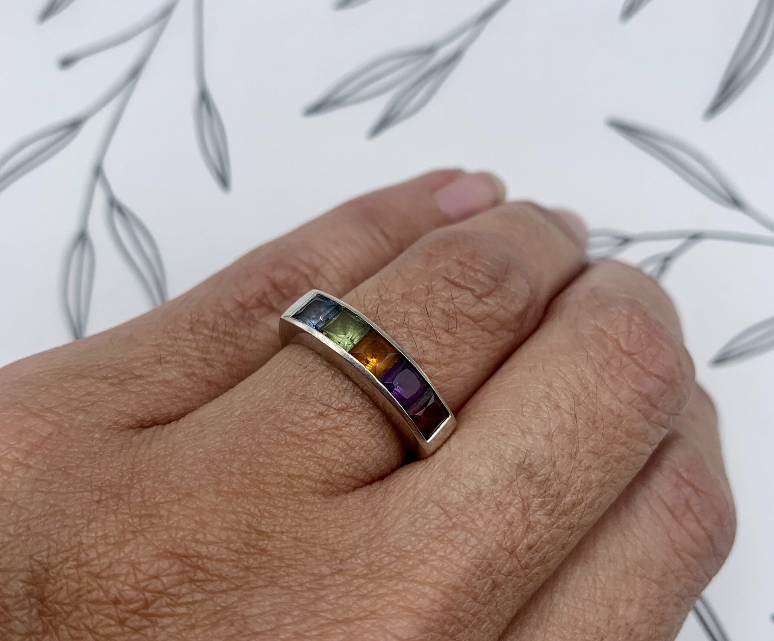 H stern rainbow on sale ring